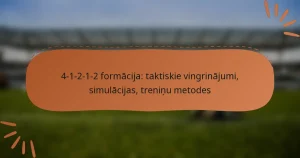 4-1-2-1-2 formācija: taktiskie vingrinājumi, simulācijas, treniņu metodes