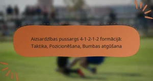 Aizsardzības pussargs 4-1-2-1-2 formācijā: Taktika, Pozicionēšana, Bumbas atgūšana
