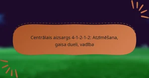 Centrālais aizsargs 4-1-2-1-2: Atzīmēšana, gaisa dueli, vadība