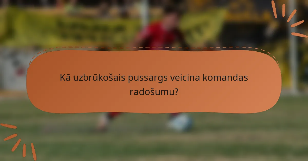 Kā uzbrūkošais pussargs veicina komandas radošumu?
